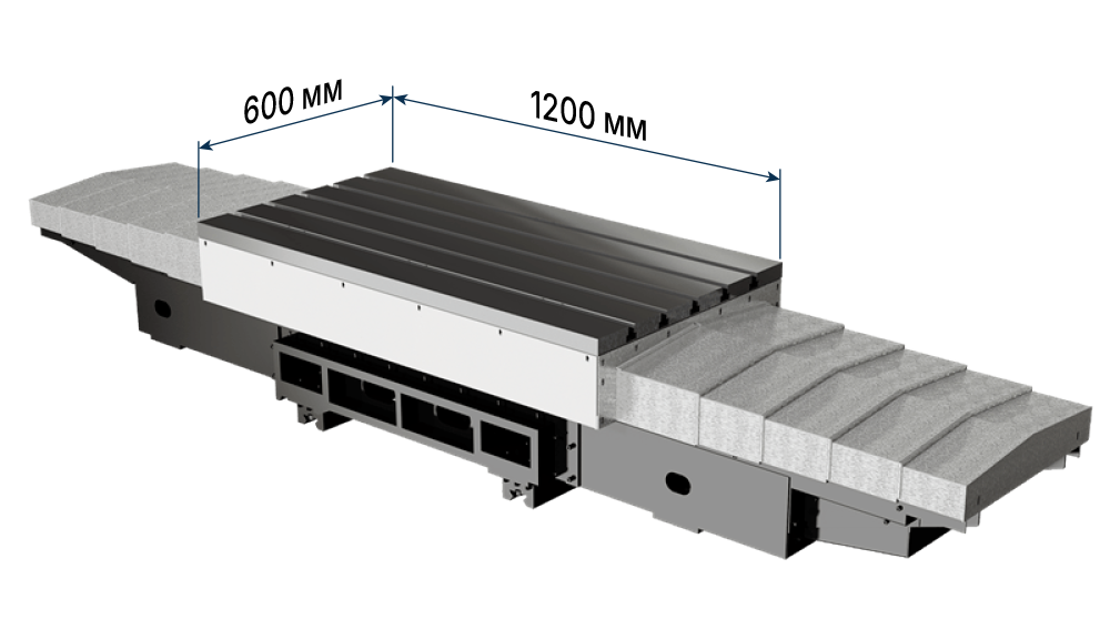 Размеры стола VMC1000II
