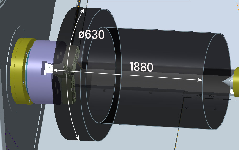 Зона обработки TC35AMCx2000