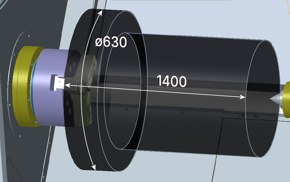 Зона обработки TC35AMCx1500