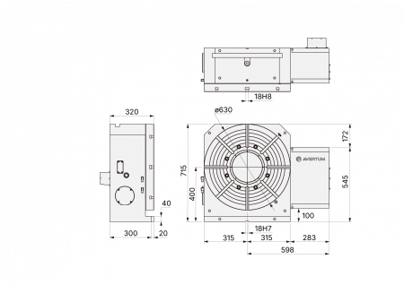 HVX-630N поворотный стол