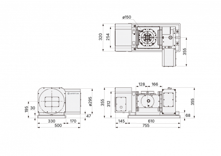 HVX5S-150N наклонно-поворотный стол