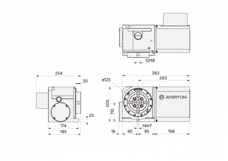 HVX-125 поворотный стол