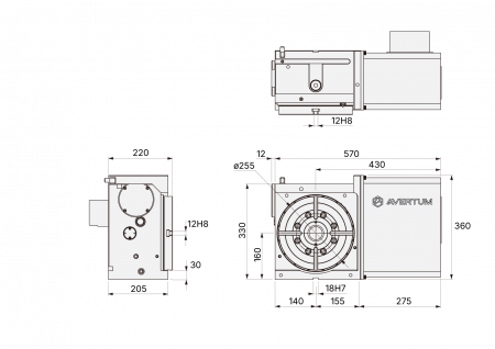 HVX-255 поворотный стол