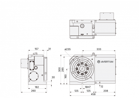 HVX-235N поворотный стол
